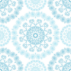 Seamless mandala pattern background. For websites background or card, for design, associated with yoga and India.
