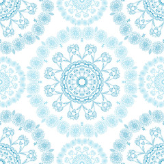Seamless mandala pattern background. For websites background or card, for design, associated with yoga and India.
