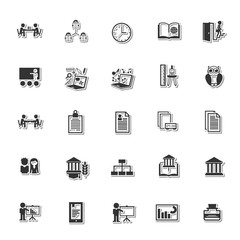 Fototapeta premium Education icon set 
