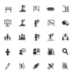 Education icon set 