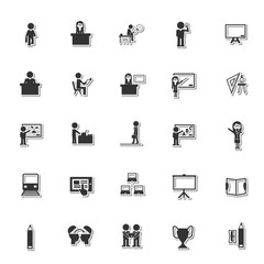 Fototapeta premium Education icon set 