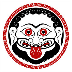 Ancient Greek symbol of Medusa