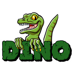 Cute dinosaur cartoon 