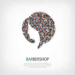 barbershop people crowd