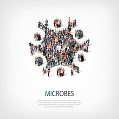 microbes people  3d