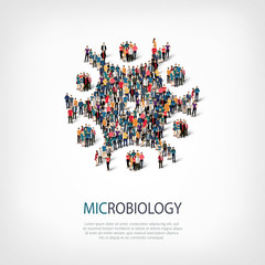 microbiology people sign 3d