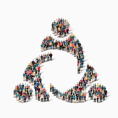 abstract business symbol people