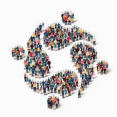 abstract business symbol people