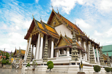 Thailand temple Buddha travel background