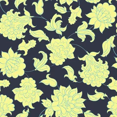 Foto op Canvas floral seamless pattern © antalogiya