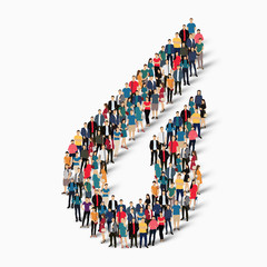 abstract business symbol people