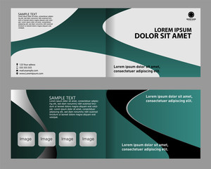 Set of presentation of Brochure design content background

