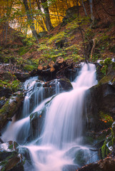 Carpathian autumn watrefall