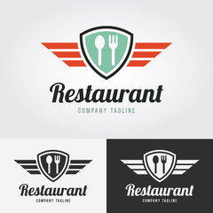 Restaurant Vector Icons, Logo, Sign, Symbol Template. Badges and labels elements for Restaurant and Food. 