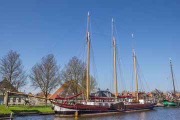 Sailing ship at the quay in Stavoren