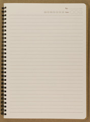 blank realistic spiral notepad notebook