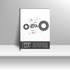 Vector design for Cover Report Annual Flyer Poster