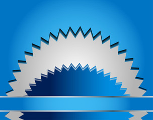Blue vector Template Abstract background with curves lines and shadow. For flyer, brochure, booklet and websites design
