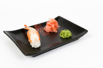 Image of tasty nigiri with shrimp