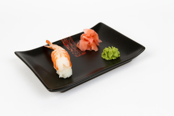 Image of tasty nigiri with shrimp
