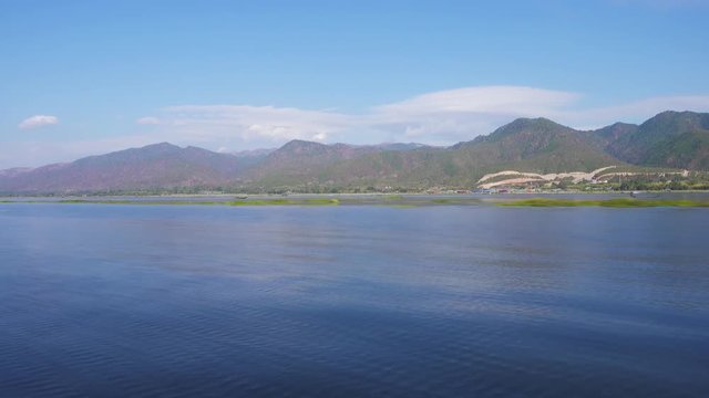 Motion in a boat on Inle Lake, Myanmar (Burma), timelapse 4k
