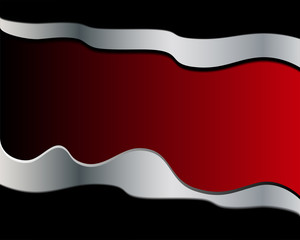 Red paper background overlap dimension vector illustration message board for text and message design modern website
