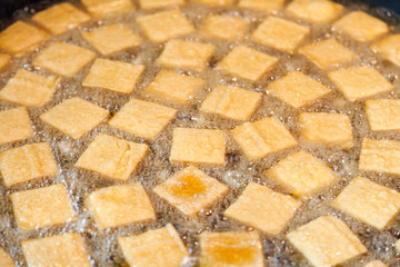 chinese and Taiwan traditional famous food - Fried Stinky tofu
