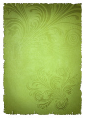 green old paper
