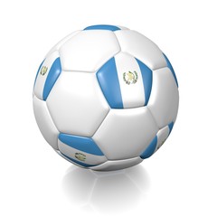Obraz premium Football soccer ball with a national flag texture