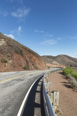 clean highway go aside the bay of ocean