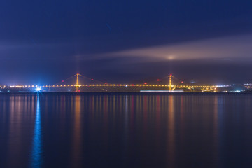 golden gate bridge in the night