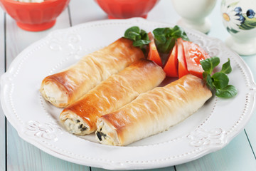 Pita zeljanica, balkans phyllo pastry meal