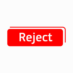 Reject icon in simple style 