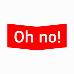Oh no icon, simple style