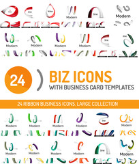 Large set of business line logos