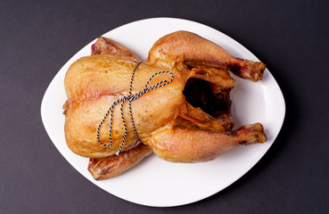 Delicious smoked chicken