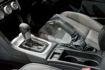 Automatic transmission gear shift in car