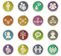 Fototapeta premium community icon set
