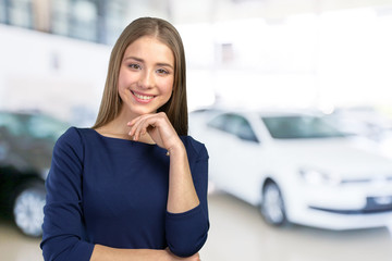 Woman smiling with perfect smile