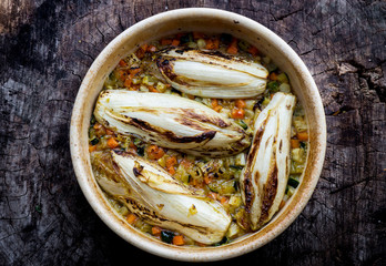 Oven Roasted Witlof with Vegetables
