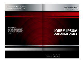 Blue brochure template
