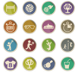 volleyball icon set