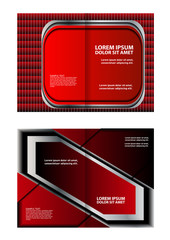 Vector empty brochure template design elements
