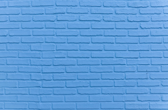 Light Blue Painted Brick Wall Background