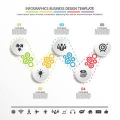 Infographics business design template