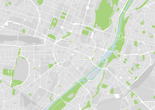 Vektor Stadtplan von München