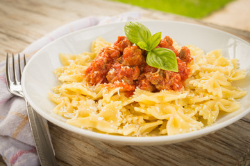 Farfalle al ragù e formaggio, Italian Pasta