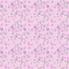 Key pattern seamless background