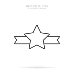 Obraz premium Awar icon vector isolated on white background. Linear style.