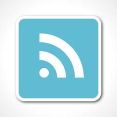 news blue flat design vector web icon 